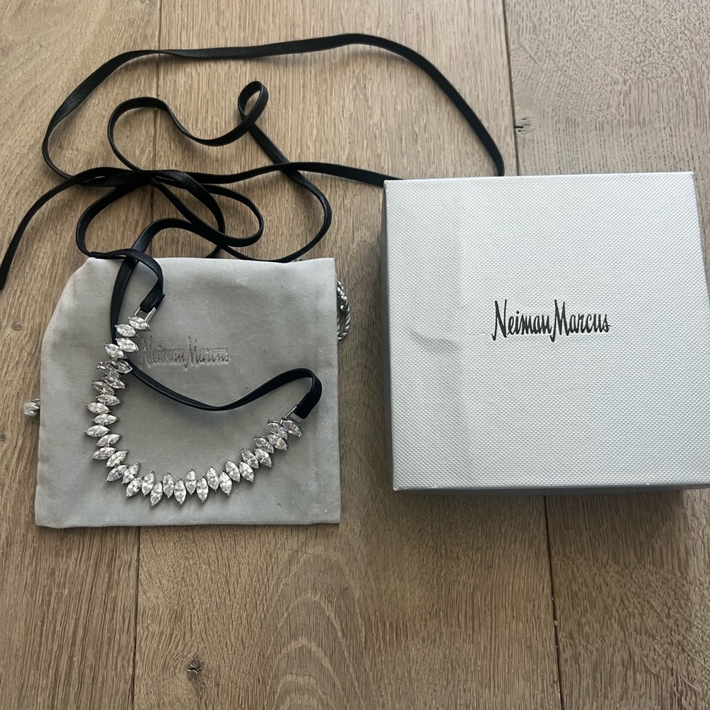 Fallon Monarch Jagged Edge Rhinestone Choker - Picture 8 of 8